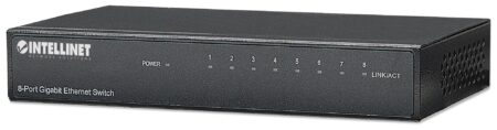 Switch Intellinet 530347 8 Puertos 10/100/1000Mbps/4096 Entradas/No Administrable/Color Negro