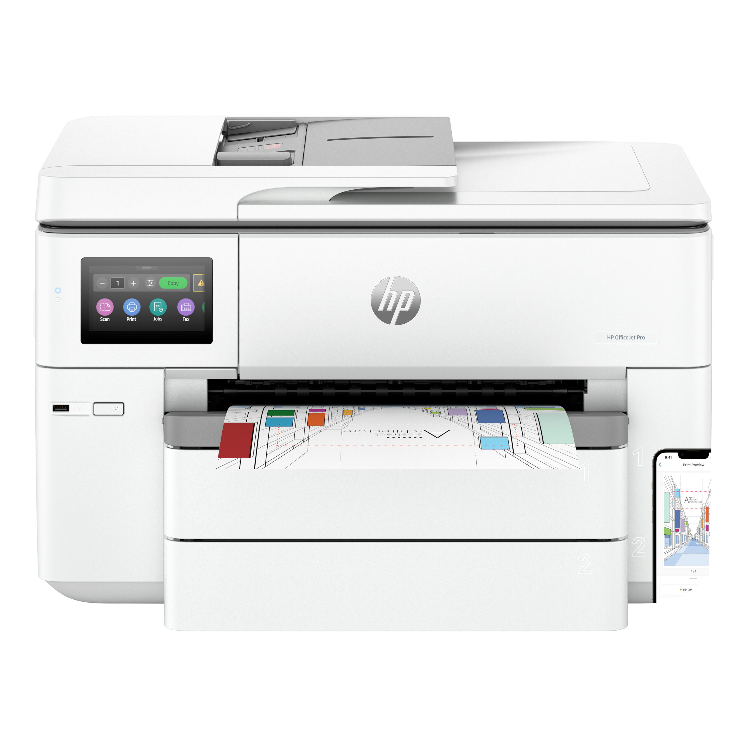 Multifuncional Hp 537p5caky Officejet Pro 9730 Formato Ancho, Copiadora Y Escaner, Usb, Ethernet, Wi-fi