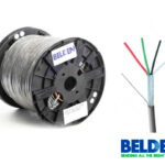 Cable Para Seguridad Y Sonido Belden 5501Ue - 305 M, Gris, Interior, 100 Cobre