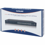 Switch Gigabit Intellinet 560559 24 Puertos/Administrable/30W/Pto 240W 2 Sfp