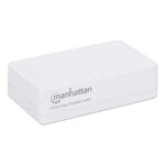Switch Fast Ethernet Manhattan 560672 5 Puertos/No Administrable/10/100Mbps/Plug-And-Play/Color Blanco