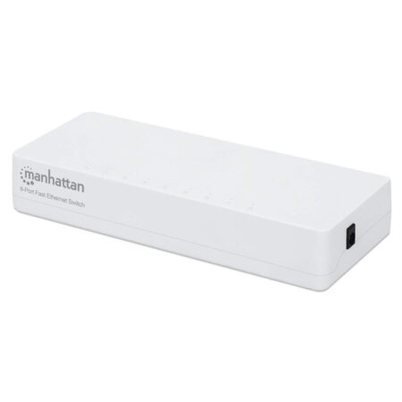 Switch Manhattan 560689/8 Puertos/No Administrable/10/100Mbps/Color Blanco