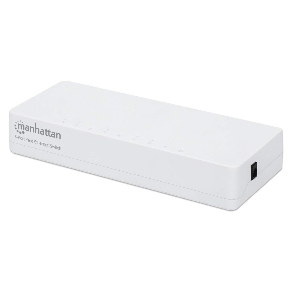 SWITCH MANHATTAN 560689/8 PUERTOS/NO ADMINISTRABLE/10/100MBPS/COLOR BLANCO
