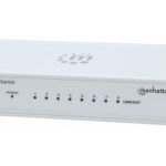 Switch Gigabit Manhattan 560702 8 Puertos/De Escritorio/10/100/1000 Mbps/Color Blanco