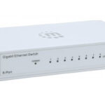 Switch Gigabit Manhattan 560702 8 Puertos/De Escritorio/10/100/1000 Mbps/Color Blanco