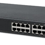 Switch PoE+ Gigabit Ethernet Intellinet 560993 16 Puertos/No Administrable/30W/Pto 220W/Ieee 802.3At/Af/P/Montaje En Rack/Color Negro