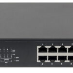 Switch Gigabit Ethernet Intellinet 561167 8 Puertos PoE+/2 Sfp/Administrable/30W/Pto 140W/Montaje En Rack De 19"/Color Negro