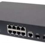 Switch Gigabit Ethernet Intellinet 561167 8 Puertos PoE+/2 Sfp/Administrable/30W/Pto 140W/Montaje En Rack De 19"/Color Negro