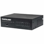 Switch PoE+ Gigabit Ethernet Intellinet 561204 8 Puertos/No Administrable/30W/Pto 60W/Ieee 802.3At/Af/Color Negro