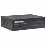 Switch PoE+ Gigabit Ethernet Intellinet 561204 8 Puertos/No Administrable/30W/Pto 60W/Ieee 802.3At/Af/Color Negro
