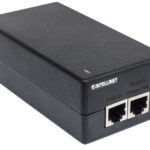 Inyector Ultra PoE Gigabit Intellinet 561235 60 W/Compatible Con Ieee 802.3At/Af/Cubierta De Plastico