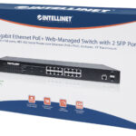 Switch 16 Puertos 10/100/1000Mbps+2 Puertos Sfp, Intellinet 561341, 36 Gbit/S