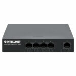 Switch PoE+ Gigabit Intellinet 561792 5 Puertos/No Administrable/Pto 40W/Compatible Con Ieee 802.3At/Af//Color Negro