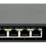 Switch PoE+ Gigabit Intellinet 561839 5 Puertos/No Administrable/30W/Pto 62W/Compatibles Con Ieee 802.3At/Af (PoE+/PoE)/Color Negro