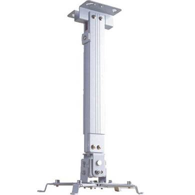 Soporte De Proyector Universal – Para Techo Ó Pared, Expandible De 43 A 63 Cms, En Acero, Con Resistencia De 10 Kg, Color Blanco, Brobotix 573106