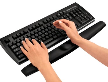 Mousepad Descansa Muecas Tipo Gel Para Escritorio Negro Brobotix