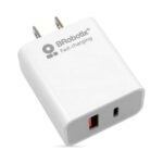 Cargador Carga Rápida - Dual USB V3.0 18W, 1 Puerto Tipo A Y 1 Puerto Tipo C Brobotix 6000502