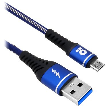 Cable USB V2.0 Tipo Micro B – 1.0 M, Denim, Azul (6000717), Brobotix