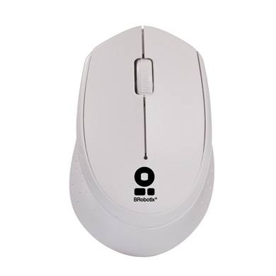 Mouse Inalámbrico – 1000 Dpi, Óptico, Blanco, 6000809 Brobotix