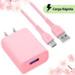 Combo Carga Rápida: Cargador USB V3.0 + Cable USB Tipo "C". Edición Especial "Pink" (6001332) - Brobotix