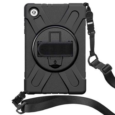 Funda De Uso Rudo Con Correa Y Giro 360 Para Lenovo M10 Hd2020 T