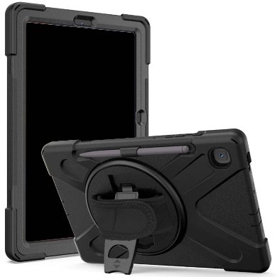 Funda Para Tablet Brobotix 6001516 De Uso Rudo Con Correa/Giro 360º/Para Samsung Galaxy S6 10.4″ P610/P615/P613/P619/P620/P625/Negro
