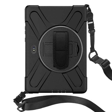 Funda De Uso Rudo Brobotix 6005163 Con Correa/Giro 360°/Para Samsung Galaxy Active Pro 2025/10.1″/Negro