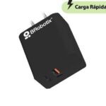 Cargador 38W Carga Rpida Dual V3.0 USB-A Y USB Tipo C Negro