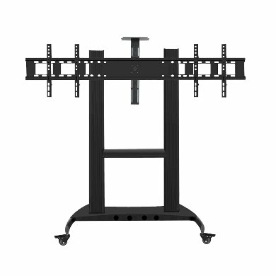 Soporte De Piso Para 2 Pantalla Movil 60In A 86In Soporta 130 Kg