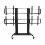 Soporte De Piso Para 4 Pantalla Movil 42In A 65In Soporta 130 Kg
