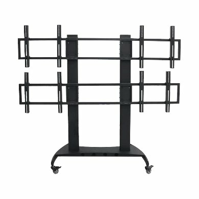 Soporte De Piso Para 4 Pantalla Movil 42In A 65In Soporta 130 Kg