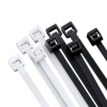 Cincho Brobotix 6006559 - Brida De Entrada Paralela, Nylon, Blanco Y Negro, 70 Mm, 200 Mm