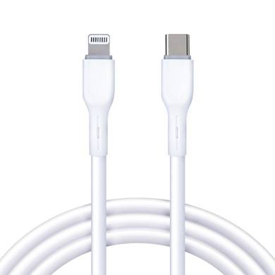 Fastcharge Cable USB V3.0 Tipo C-Lightning 1 M Blanco