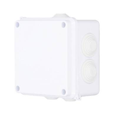 Caja Plástica 100X100X70 Sello De Goma IP65 Brobotix 6007112 – Color Blanco