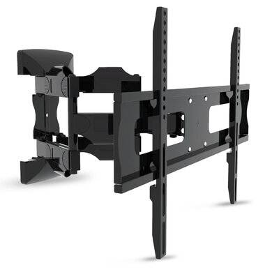 Soporte Para Tv – De Pared Articulado De 30 A 85 Pulgadas, Doble Brazo, De Acero, Resistencia 70Kg, Negro, 6007808 Brobotix