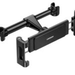 Soporte De Celular Para Reposacabezas De Automovil Ugreen 60108, Ajustable De 101-144Mm, Rotacion 360°, Estirable 4.7'' A 12.9'', Negro