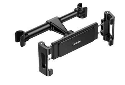Soporte De Celular Para Reposacabezas De Automovil Ugreen 60108, Ajustable De 101-144Mm, Rotacion 360°, Estirable 4.7” A 12.9”, Negro