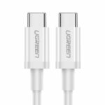 Cable USB-C A USB-C Ugreen 60518, 1 Metro, Carga Rapida De Hasta 60W, 480Mbps, Color Blanco