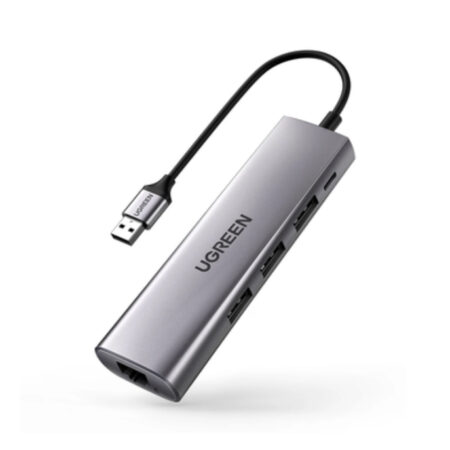 Hub USB 3.0 Ugreen/ 1 RJ45 ( Gigabit Ethernet)/1 Micro USB /Caja Abs/Entrada Micro USB, 60812