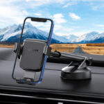Soporte De Celular Para Automovil Con Ventosa Ugreen 60990B, Ajustable 270°/Rotable/Estirable 4" A 7"/Color Negro