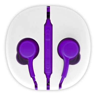 Audífono Aislador Brobotix Audífono Aislador P/Android Morado – Morado, Alámbrico, Universal, 1 M