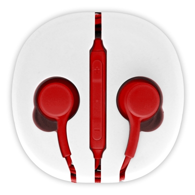 Audífono Aislador Brobotix Audífono Aislador P/Android Rojo – Rojo, Alámbrico, Universal, 1 M