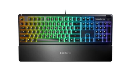 Teclado Steelseries Apex 3 Rgb Gaming. Iluminación Rgb De 10 Zonas. Ip32 Resistente Al Agua -
