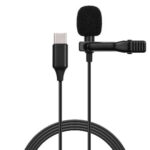 Microfono De Solapa Brobotix 651381,Conector USB Tipo C,Negro