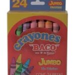 Crayones Baco Redondos 65469. Surtido Con 24 Piezas Colores Variados -