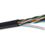 Cable Utp Cat5E Para Exterior - 4 Pares, Bobina De 305 Mts, 100 Cobre, Color Negro