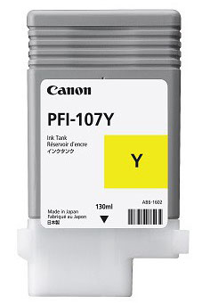 Tanque Tinta Canon Pfi-107Y Amarillo, 6708B001Aa