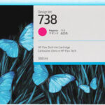 Cartucho De Tinta HP 738 Color Magenta/300Ml/676M7A