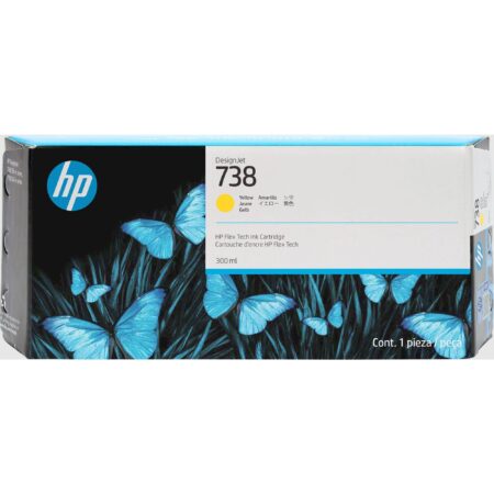 Cartucho De Tinta HP 738 Color Amarillo/300Ml/676M8A