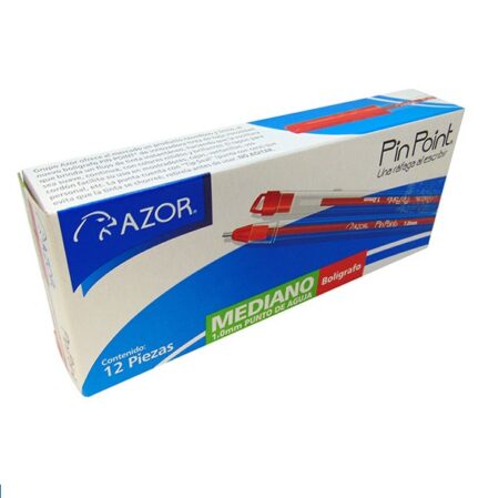 Boligrafo Pin Point P. Med 1.0Mm Rojo Caja C/12 Piezas, 6830Ro